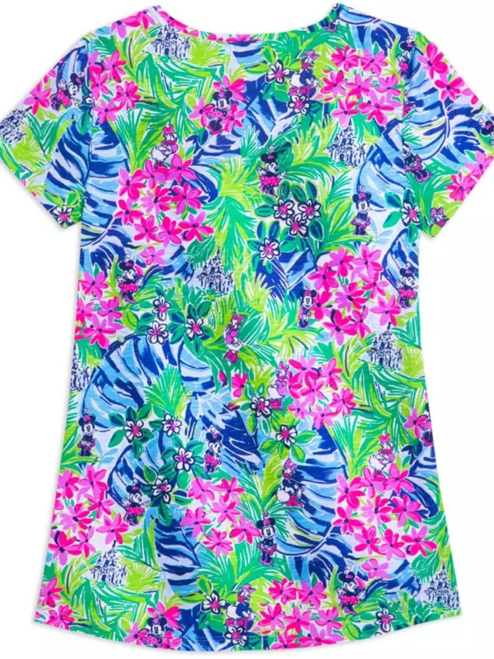 NWT Lilly Pulitzer x Disney VNeck Tee in Resort White Disney Dreamin Size Large - Picture 3 of 8